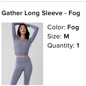 ALO Yoga Long Sleeve Top - Fog